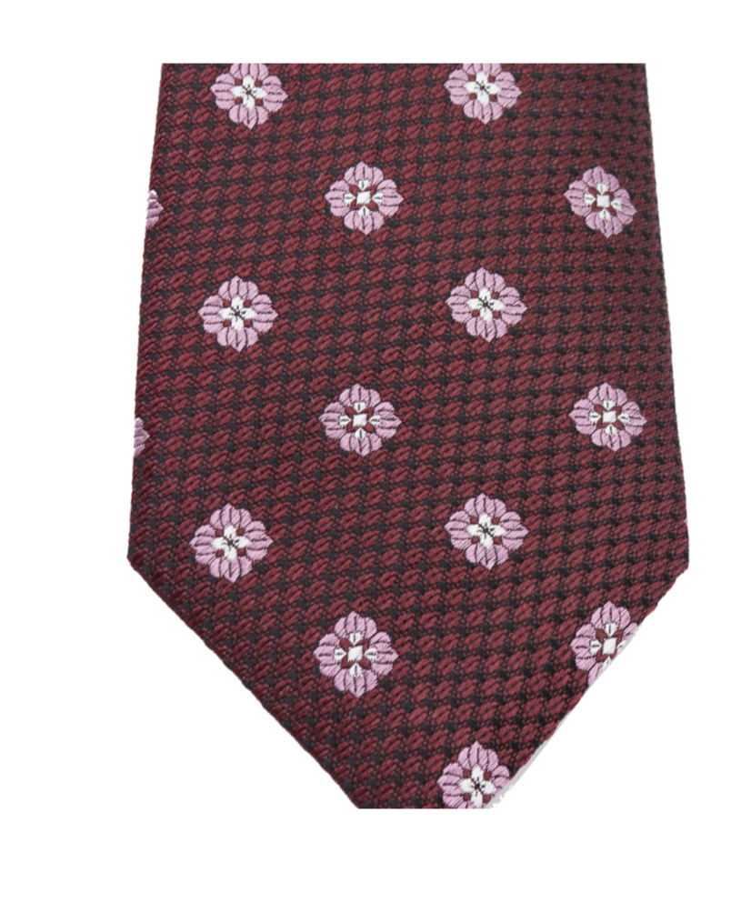 Zegna Floral Pattern Standard Width Ties Collection In Brown