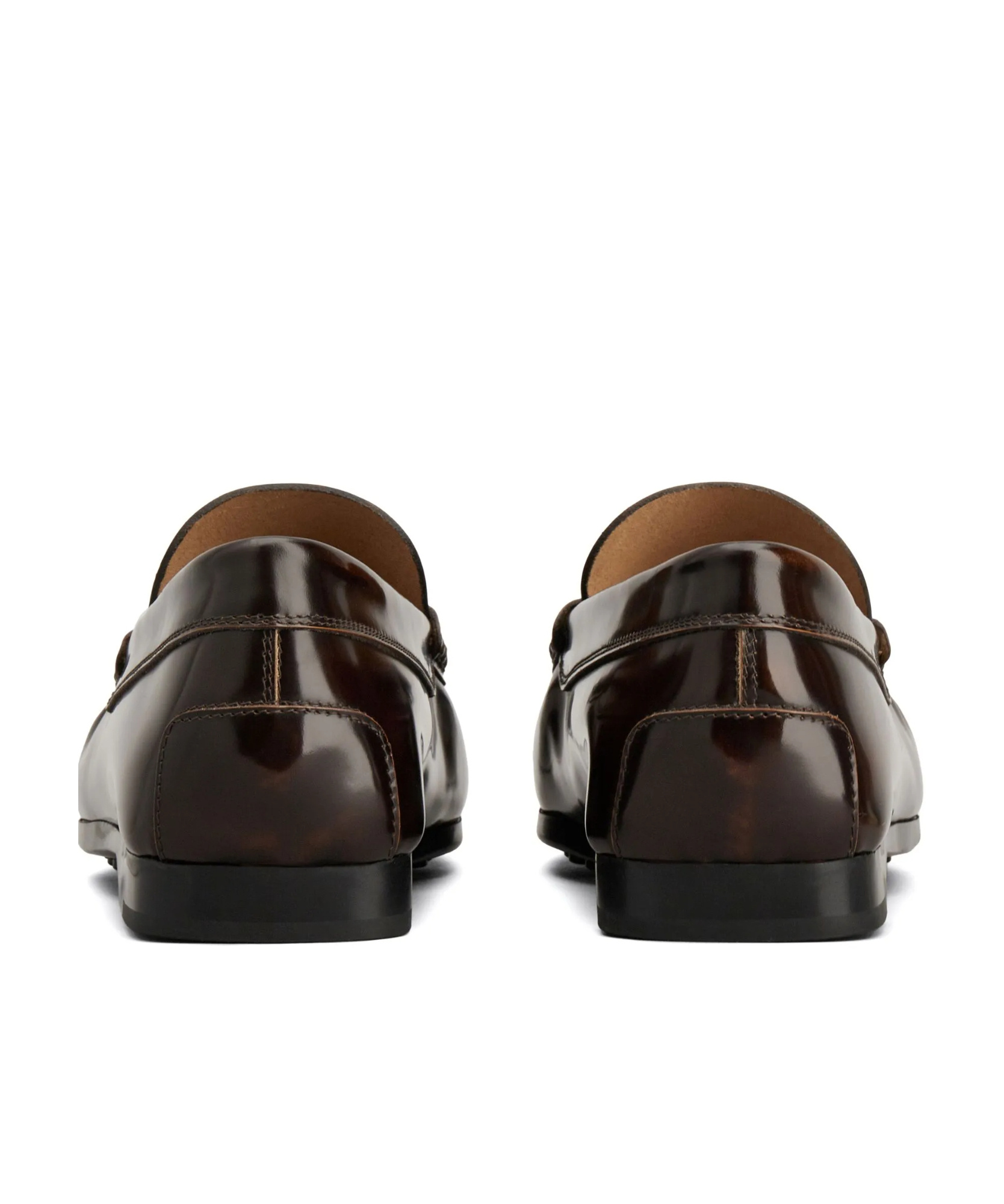 Tod's Round Head Loafer Shoes In Black