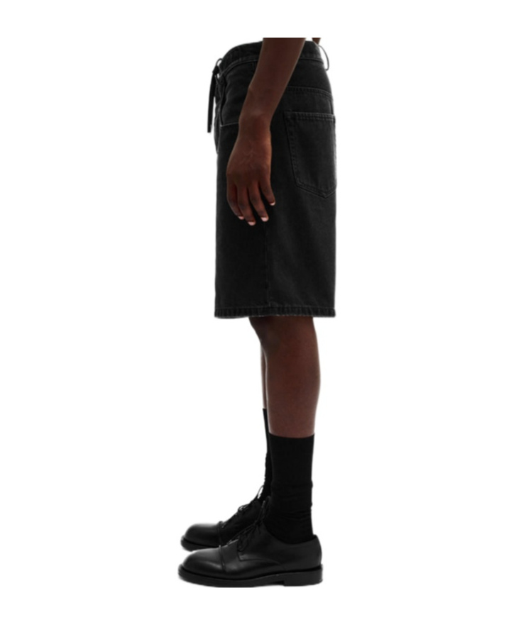 Ann Demeulemeester Belt-loop Shorts In Grey