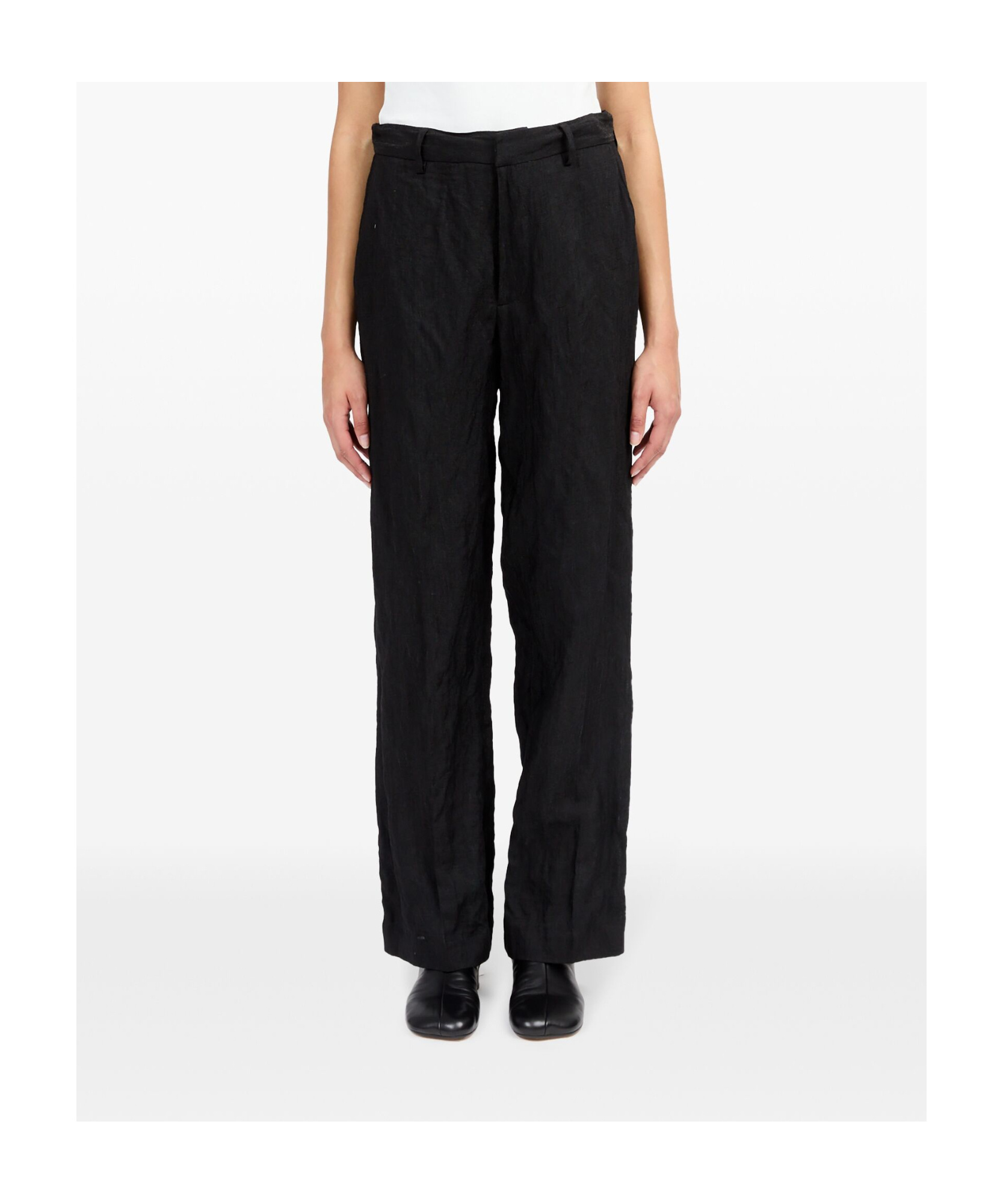 MM6 MAISON MARGIELA SINGLE-STITCH LOGO FLARED TROUSERS