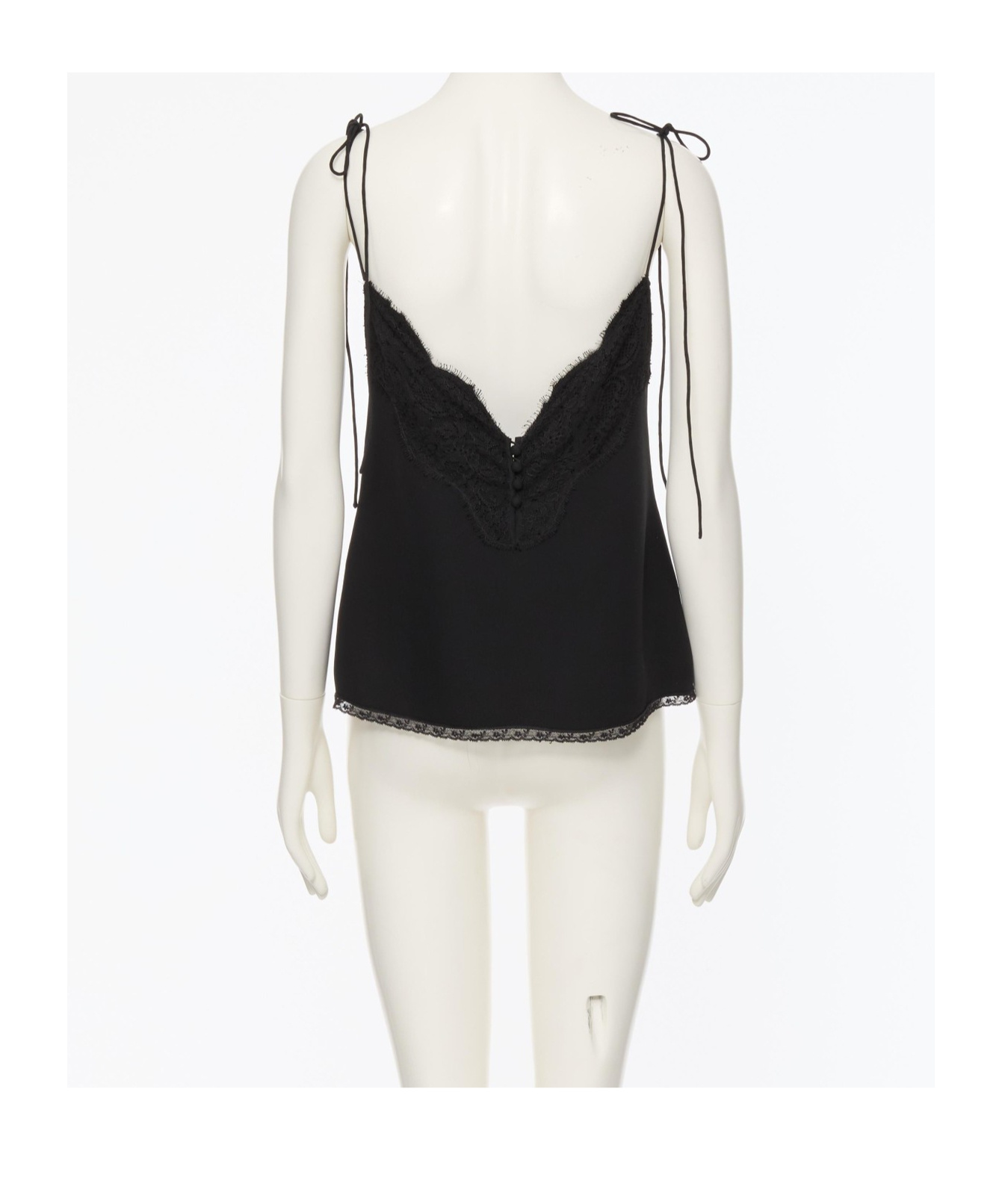 Valentino Spaghetti Strap Camisole In Black