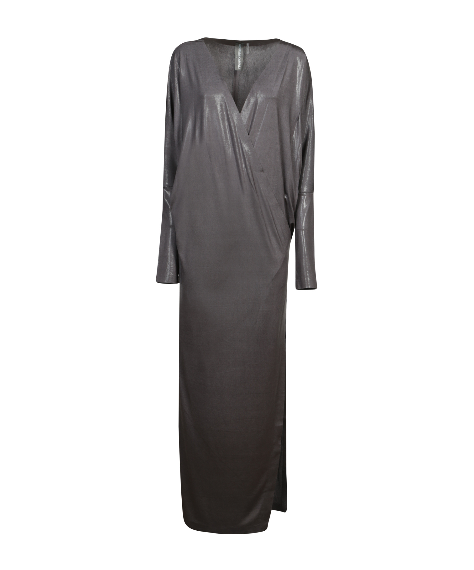 Norma Kamali Wrap Dolman-sleeve Gown