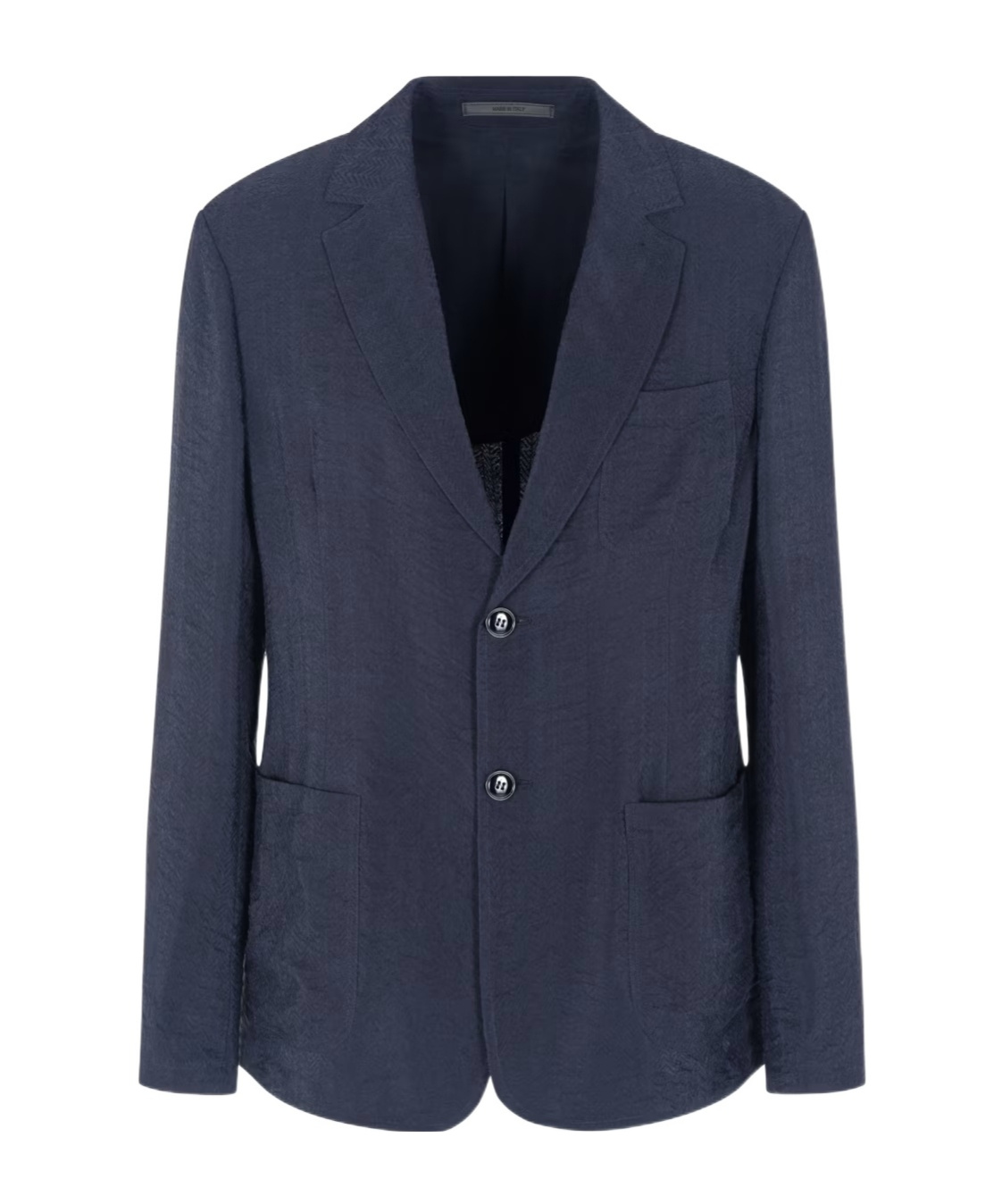 Giorgio Armani Single-breasted Jacket In Jacquard Cupro