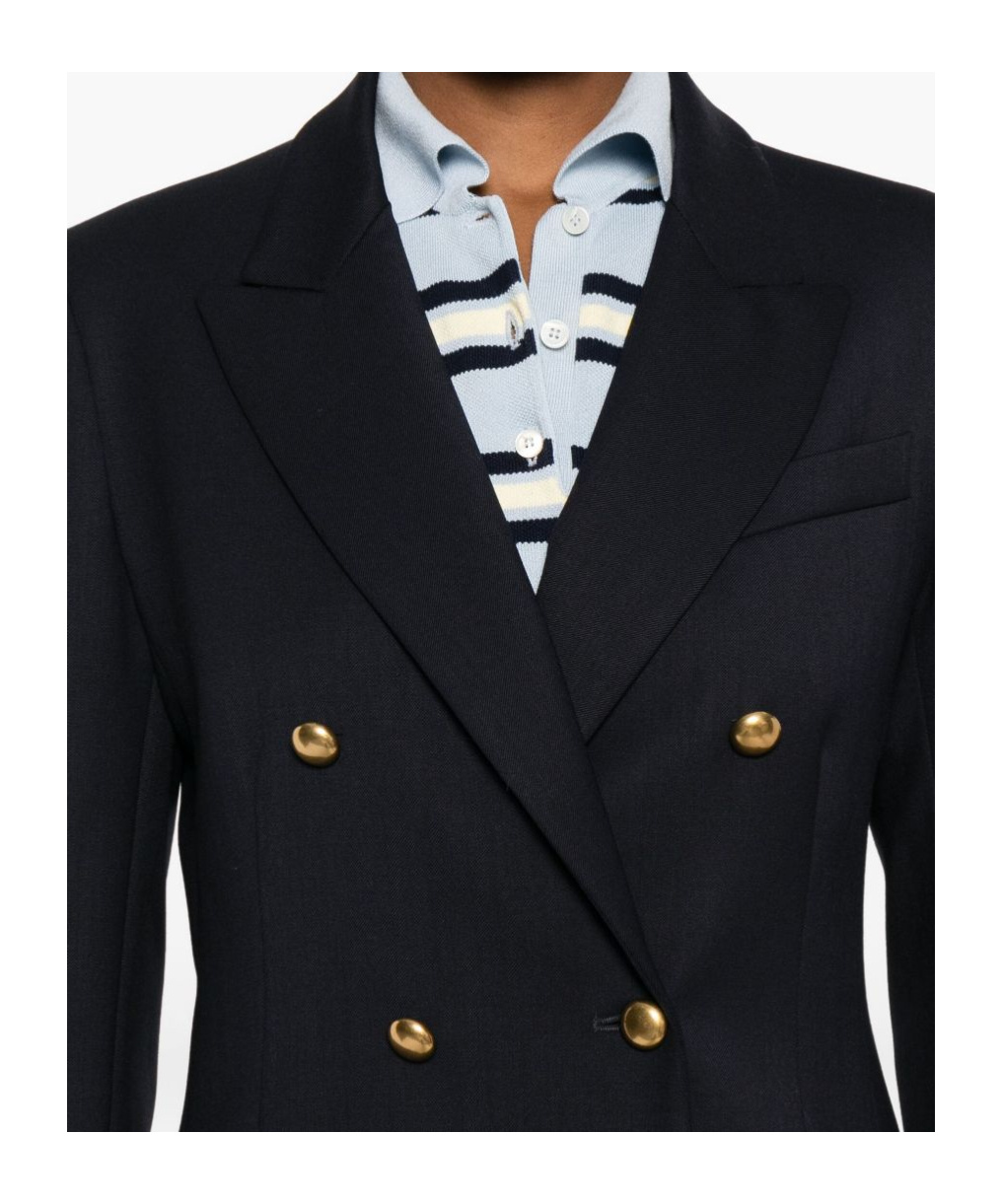 P.a.r.o.s.h Double-breasted Blazer In Blue