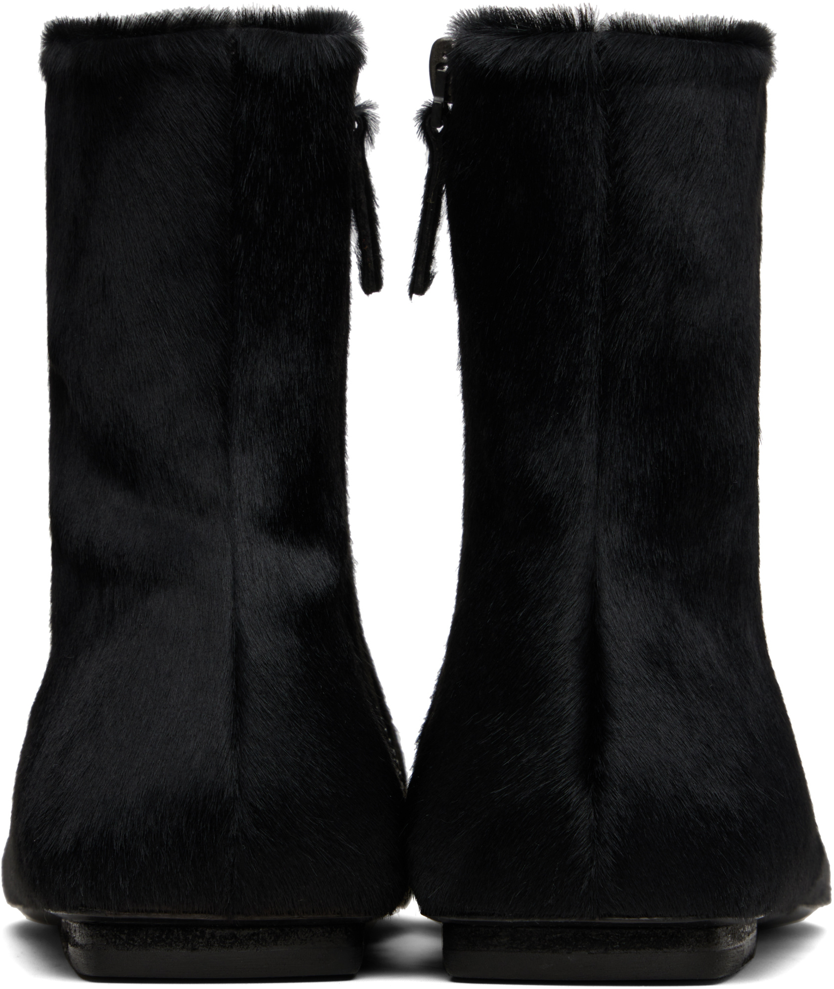 Marsèll Black Ago Boots In Multi