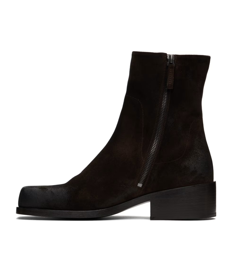 Marsèll Cassello Suede Ankle Boots In Black