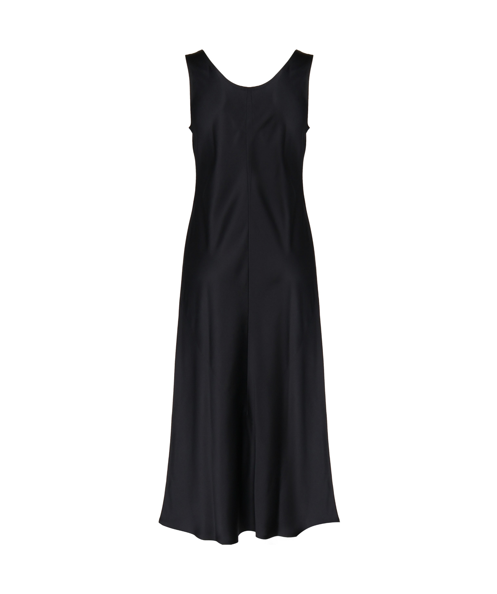 Max Mara Banjo Silk Satin Midi Dress In Black