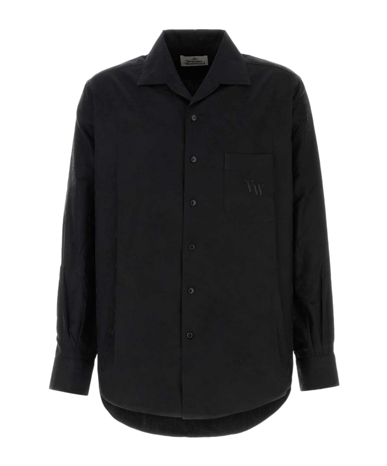 Vivienne Westwood Cotton Shirt With Chest Pocket And Long Sleeves In Black