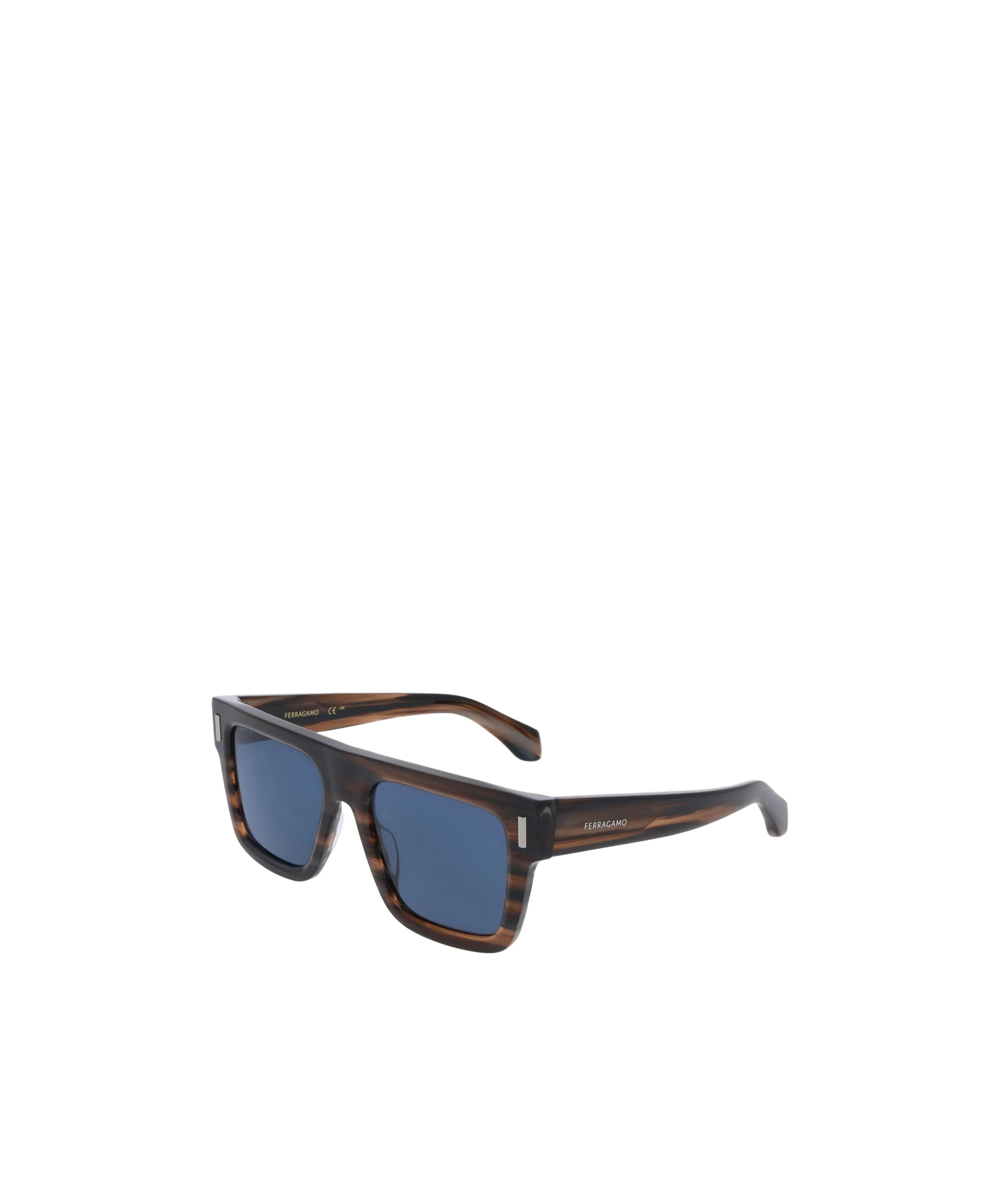 Ferragamo 53mm Square Sunglasses In Blue
