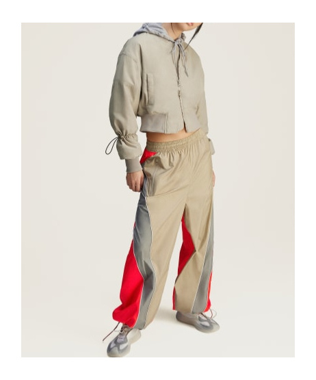 Adidas By Stella Mccartney Knitted Pilot Short Jacket In Nude