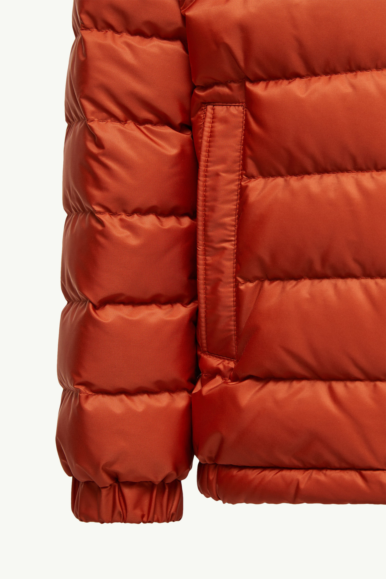 Moncler Areum Down Jacket In Orange
