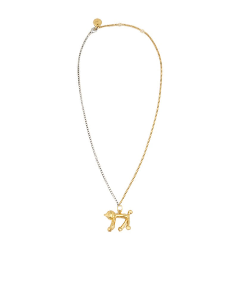 Marni Zoo Poodle Necklace In Gold