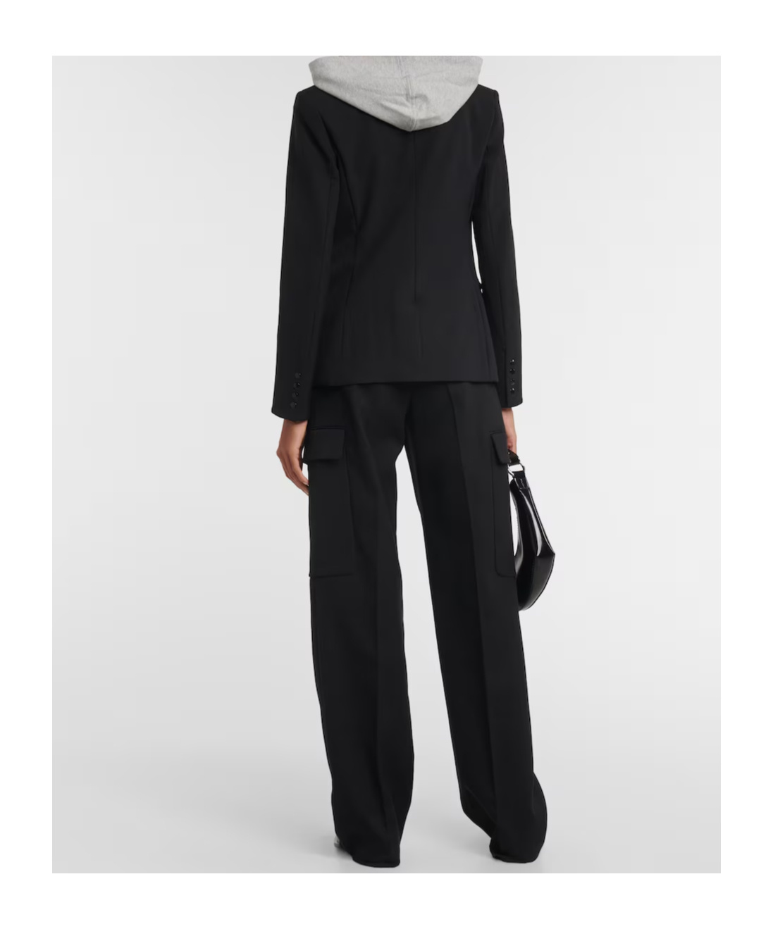 Veronica Beard Scuba Dickey Hooded Jacket In Black