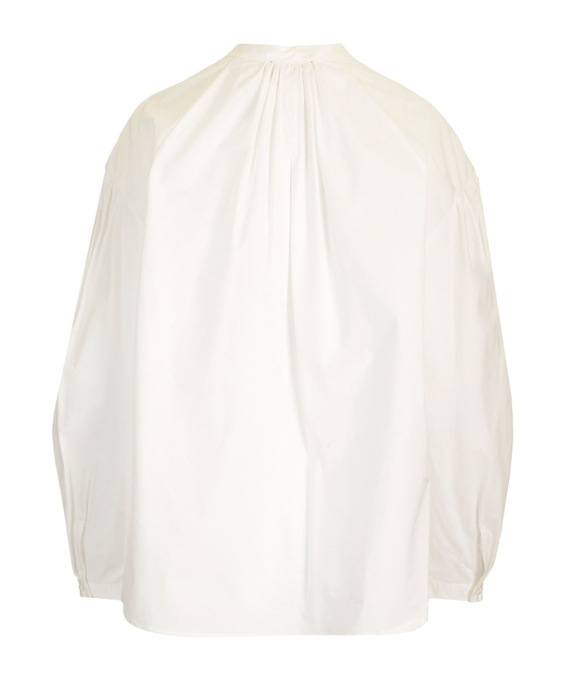 Forte Forte Cotton Blend Voile Bohemian Collar Shirt In White