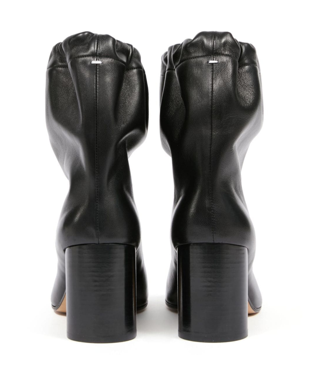 Maison Margiela Drawstring Ankle Tabi Boots Black In Black