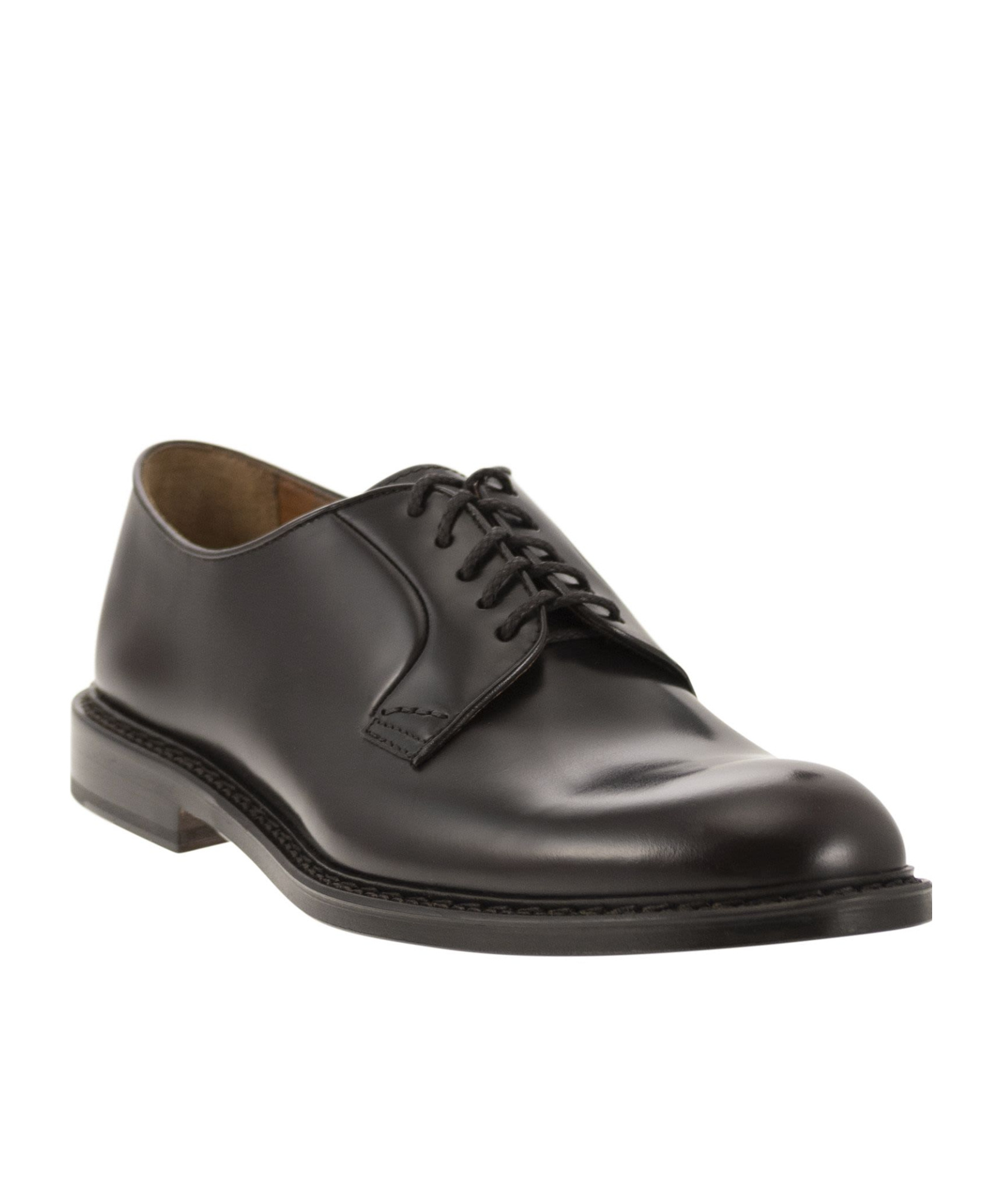 Doucal's Round Head Business Dress Shoes In Black