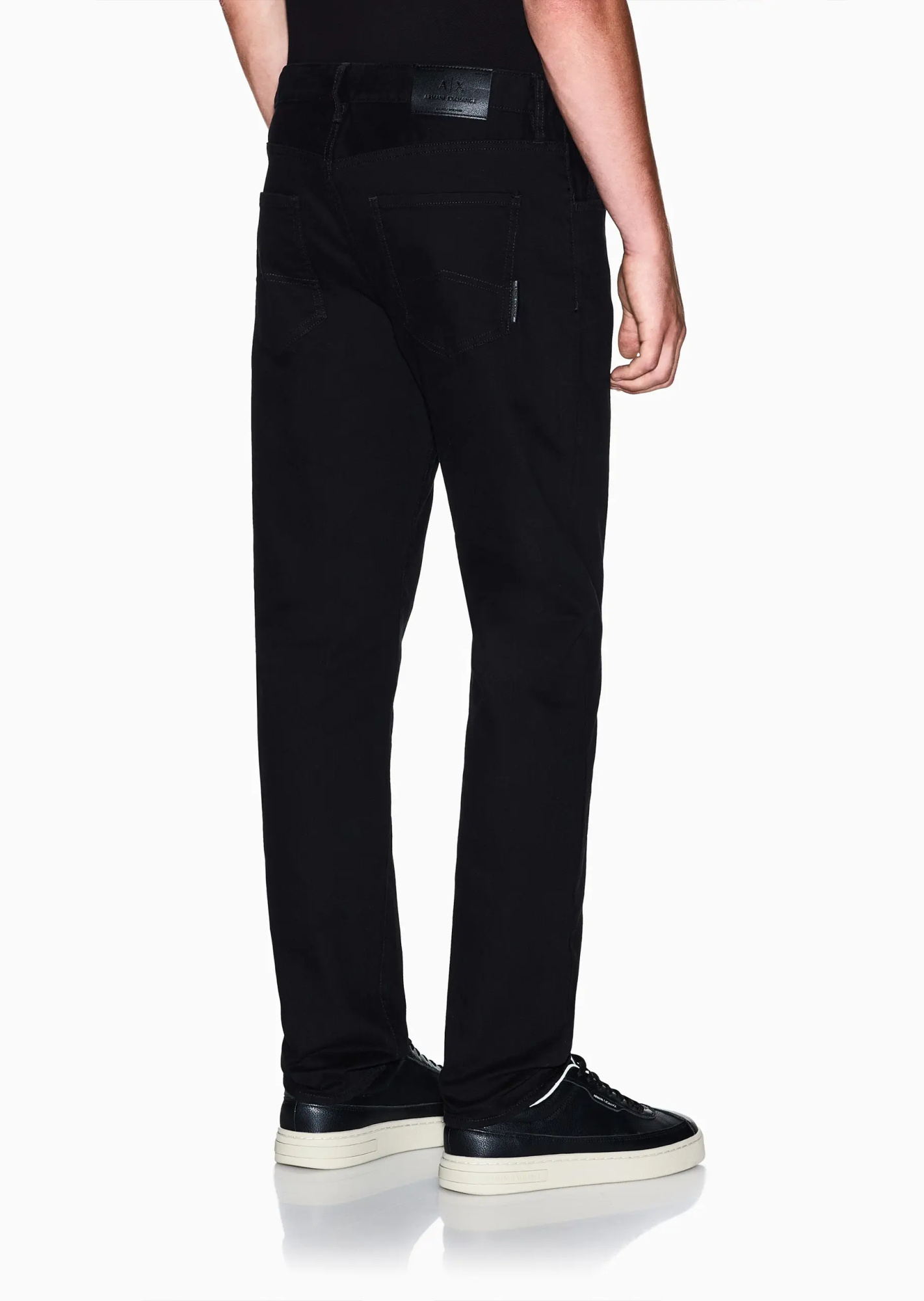 Armani Exchange Belt Loop Jeans In Black