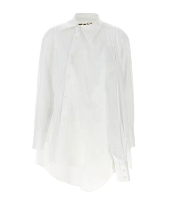 Shop Comme Des Garçons 4 Long Cuffed Sleeve Shirt In White