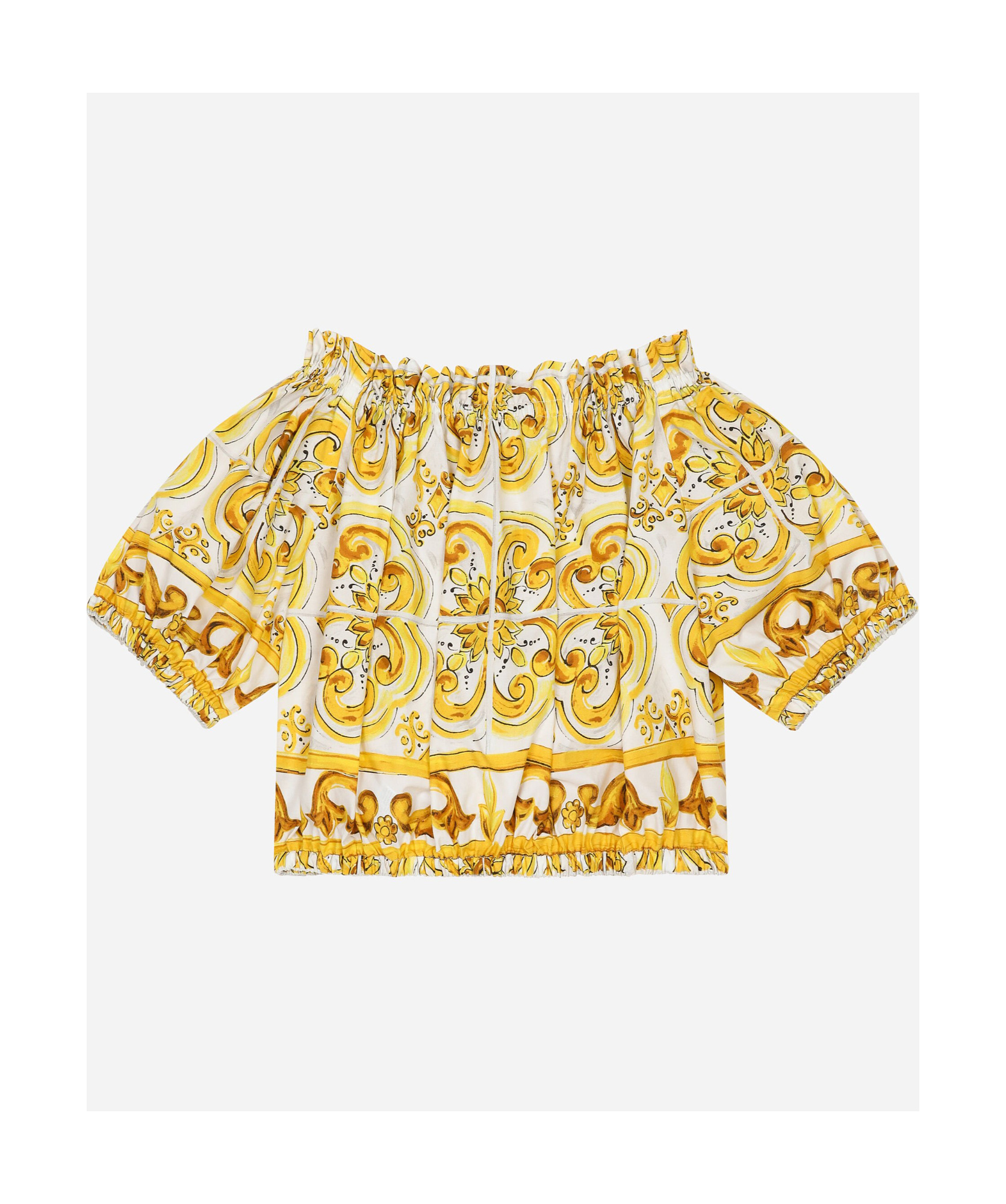 Dolce & Gabbana Poplin Blouse In Multicolor