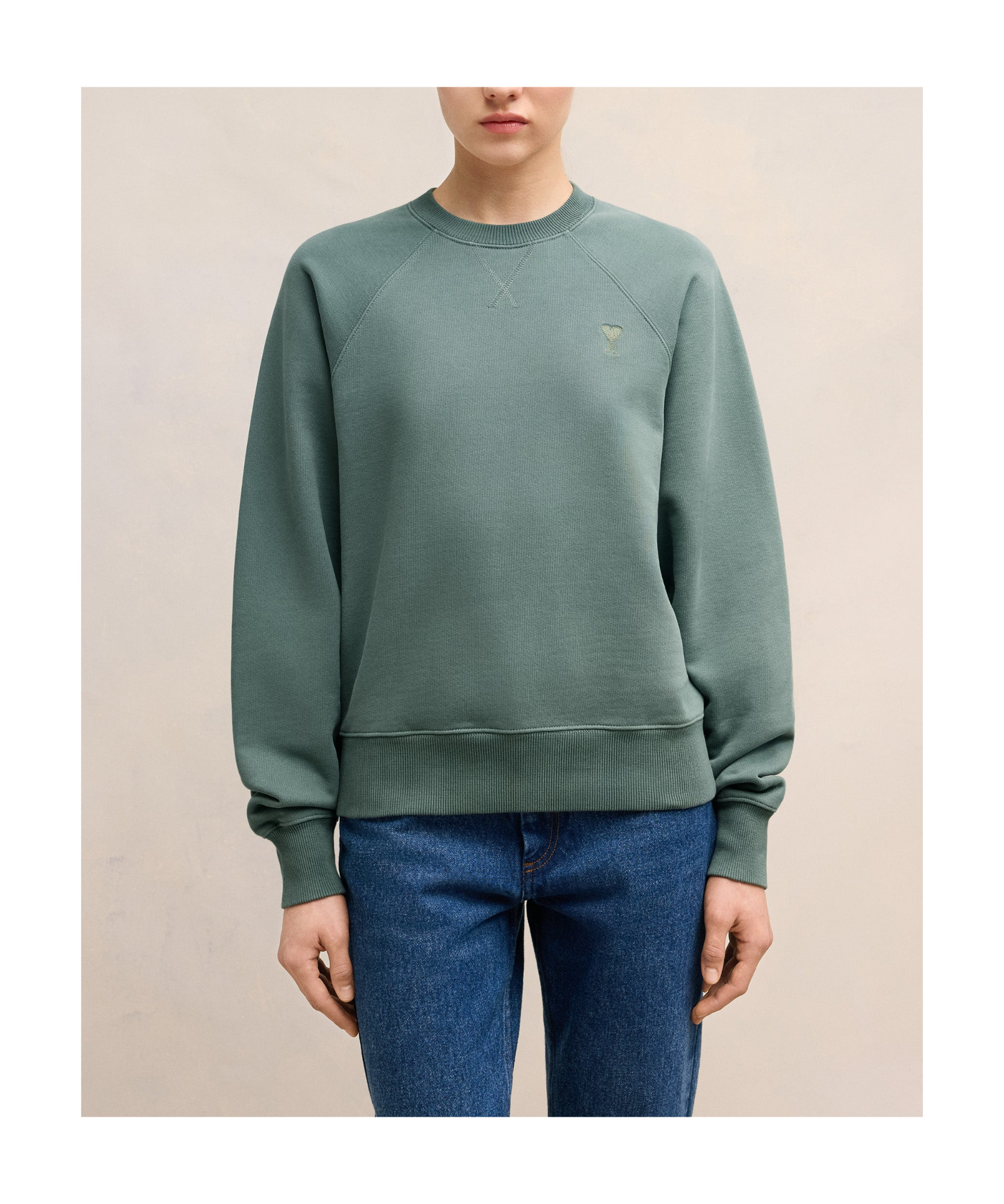 Ami Alexandre Mattiussi Adc Sweatshirt In Green