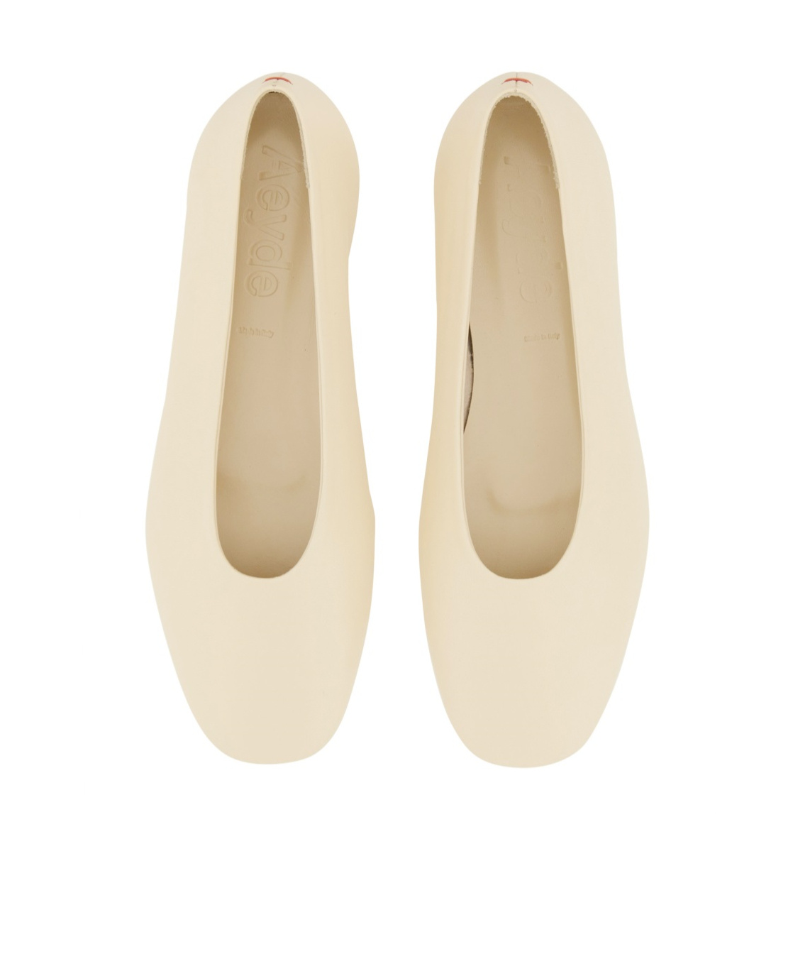 Aeyde Aeydē "kirsten" Dancer Nappa Leather Flats In Nude