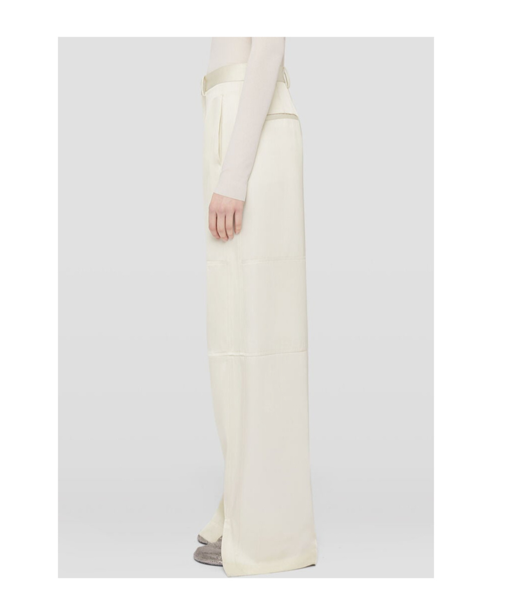 Jil Sander Belt-loop Casual Pants In White
