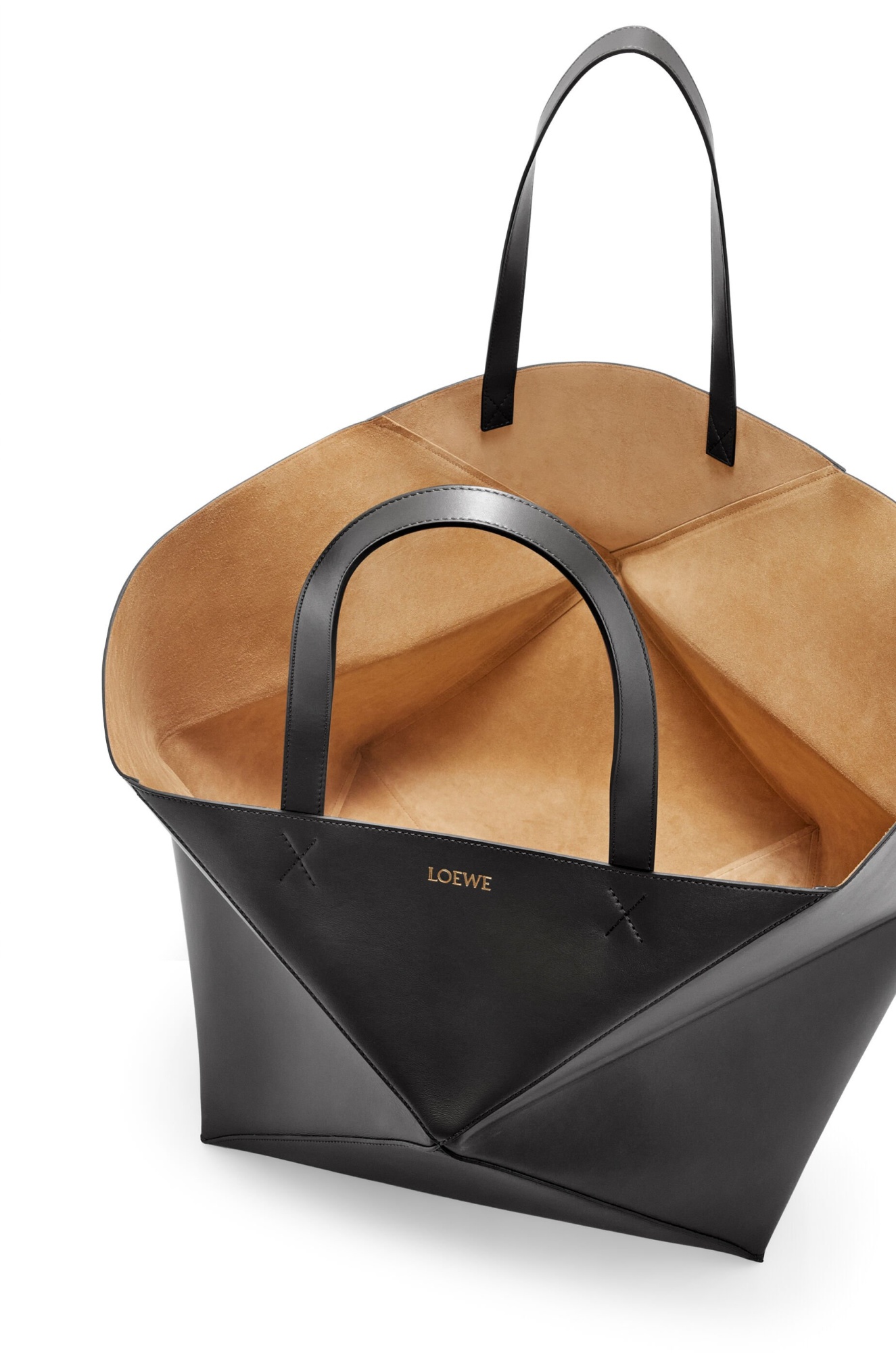 Loewe Puzzle Fold Folding Todd Bag In Black