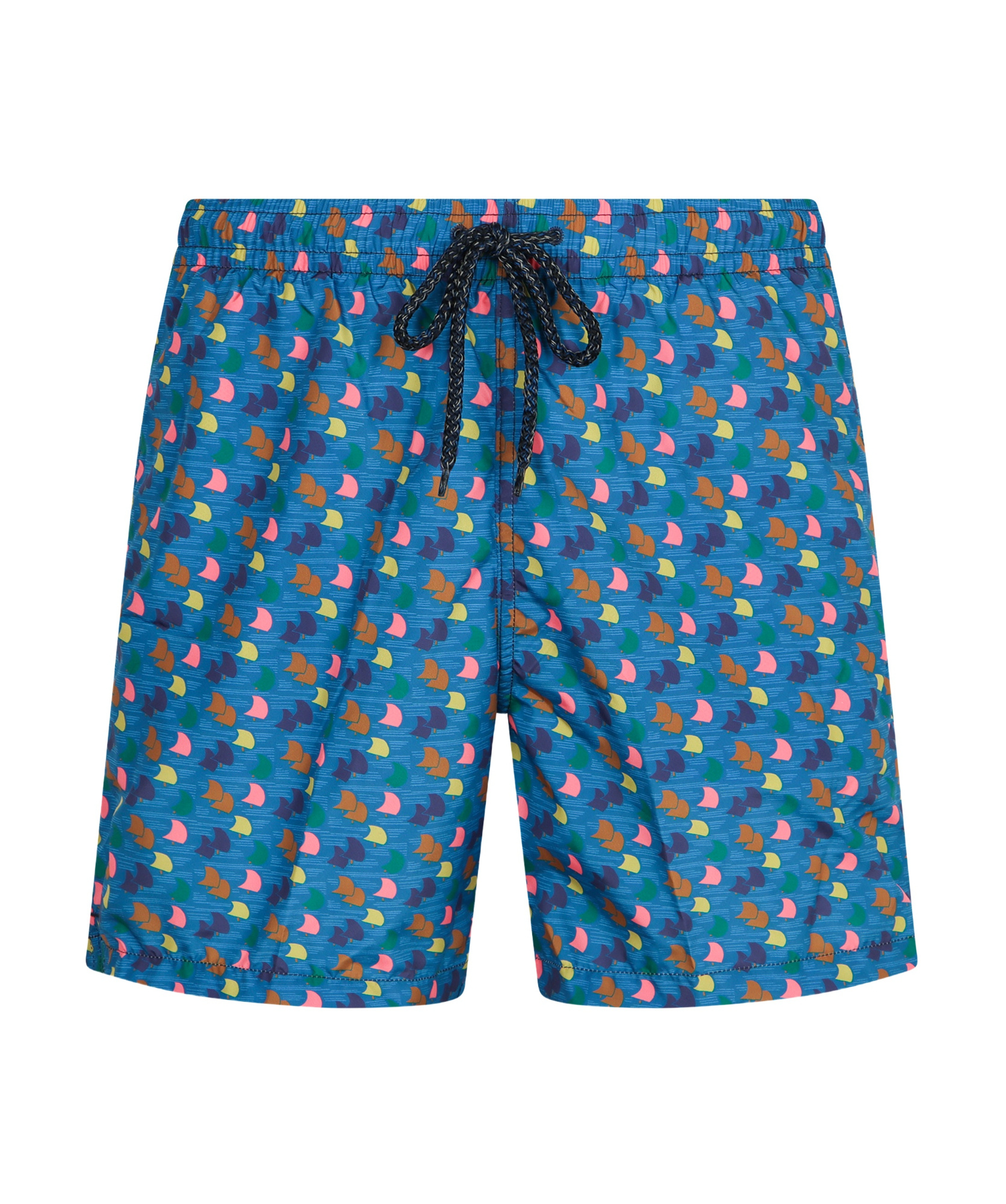 Drumohr Printed Swim Shorts In Blue