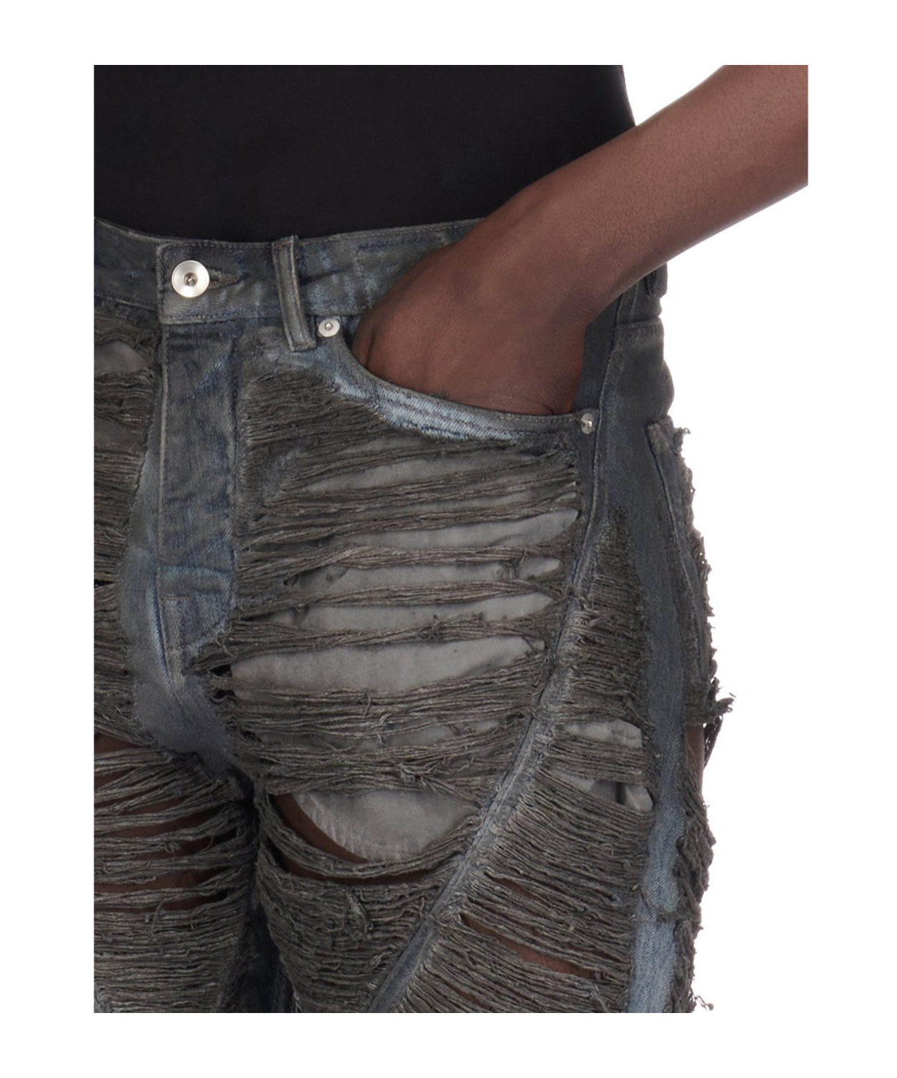 RICK OWENS DRKSHDW STRAIGHT TUBE FIVE BAGS OF JEANS