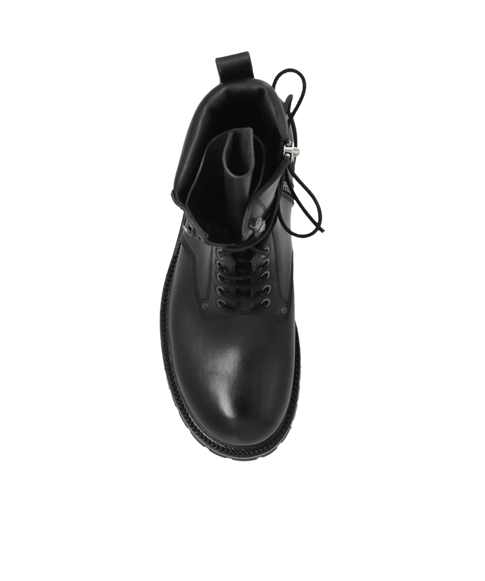 Rick Owens Round Toe Boots In Black