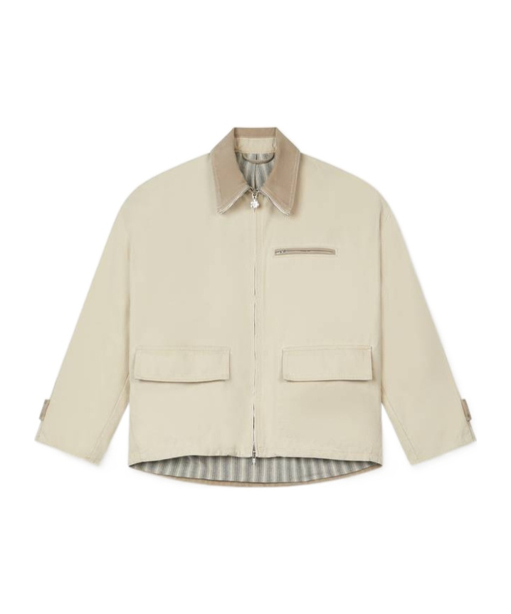 Kenzo Workwear Jacket In Cotton In Burgundy