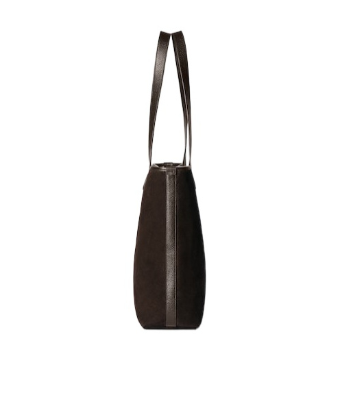 Gucci Medium Ophidia Shopping Bag In Brown Suede Men In Black