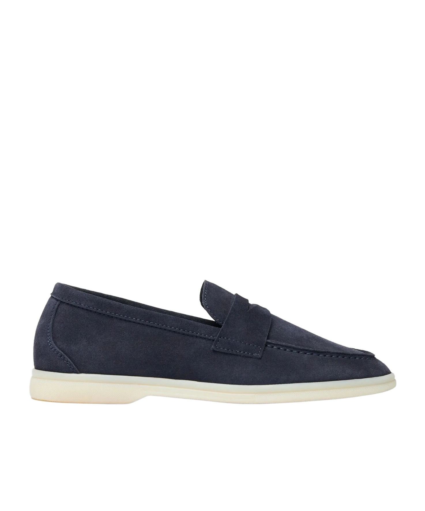 Scarosso Luciana Almond Toe Loafers In Blue