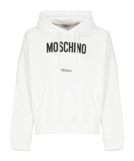 Moschino Long-sleeved Sweatshirt In White