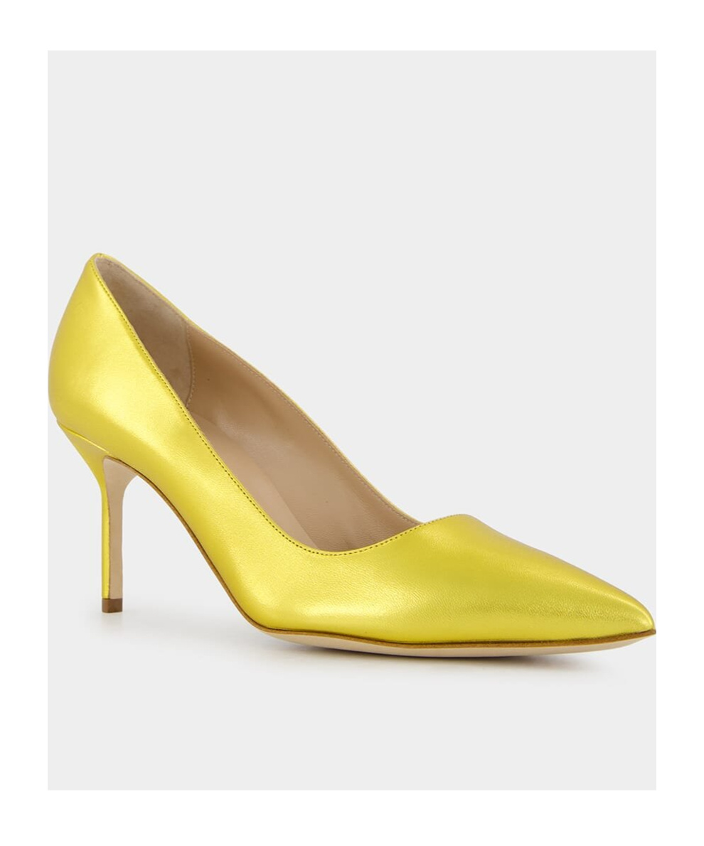 Manolo Blahnik Cusp High-heeled Shoes In Yellow