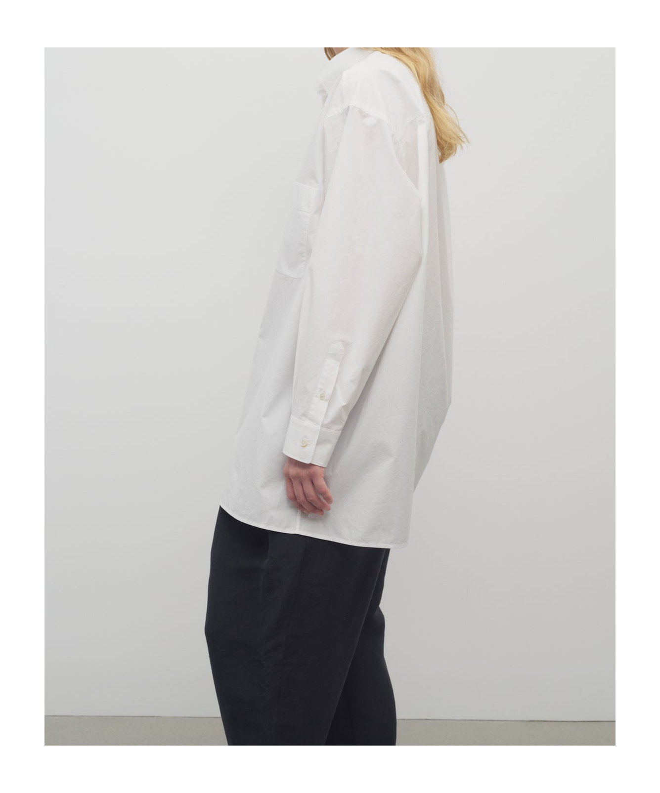 The Row Oversized Button-up Shirt In White