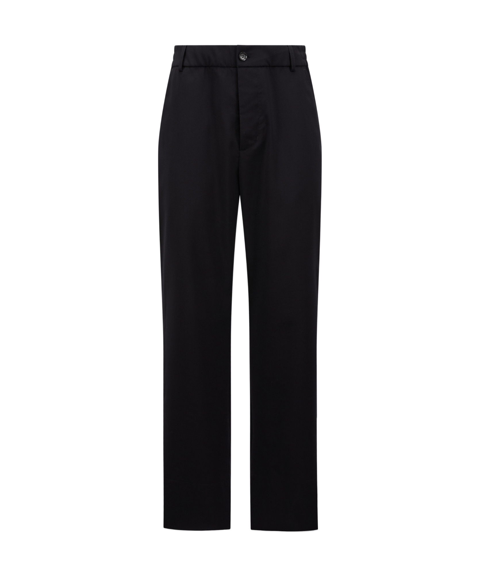 Moncler Belt-loop Casual Pants In Black