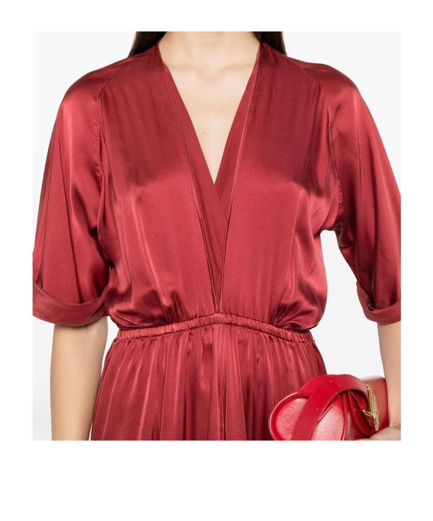 Forte Forte Women Silk Long Dress In Red