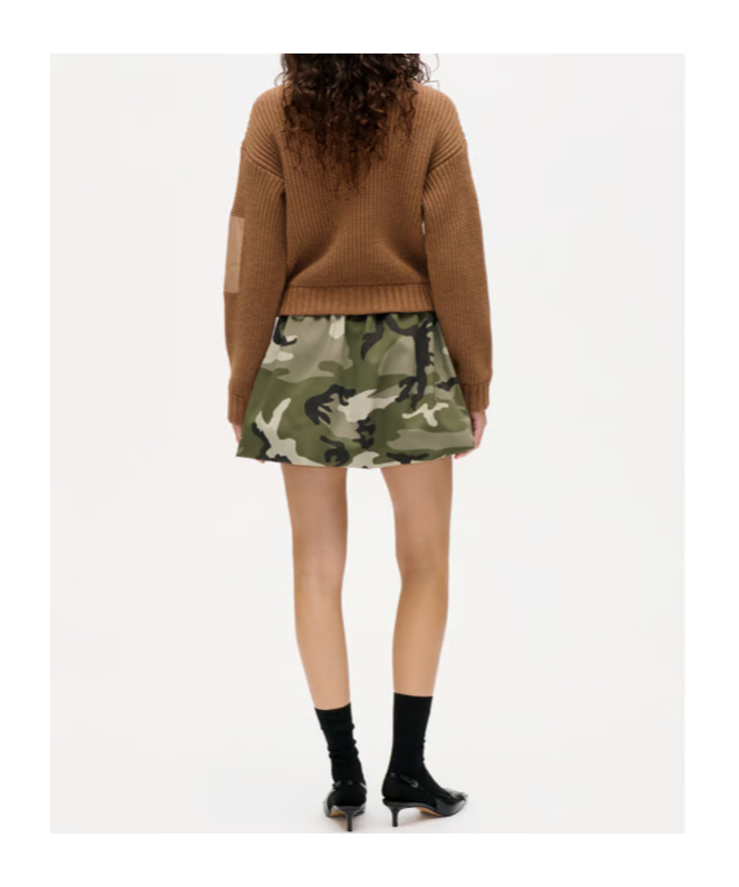 Baum Und Pferdgarten Turtleneck Zip-up Sweater In Brown