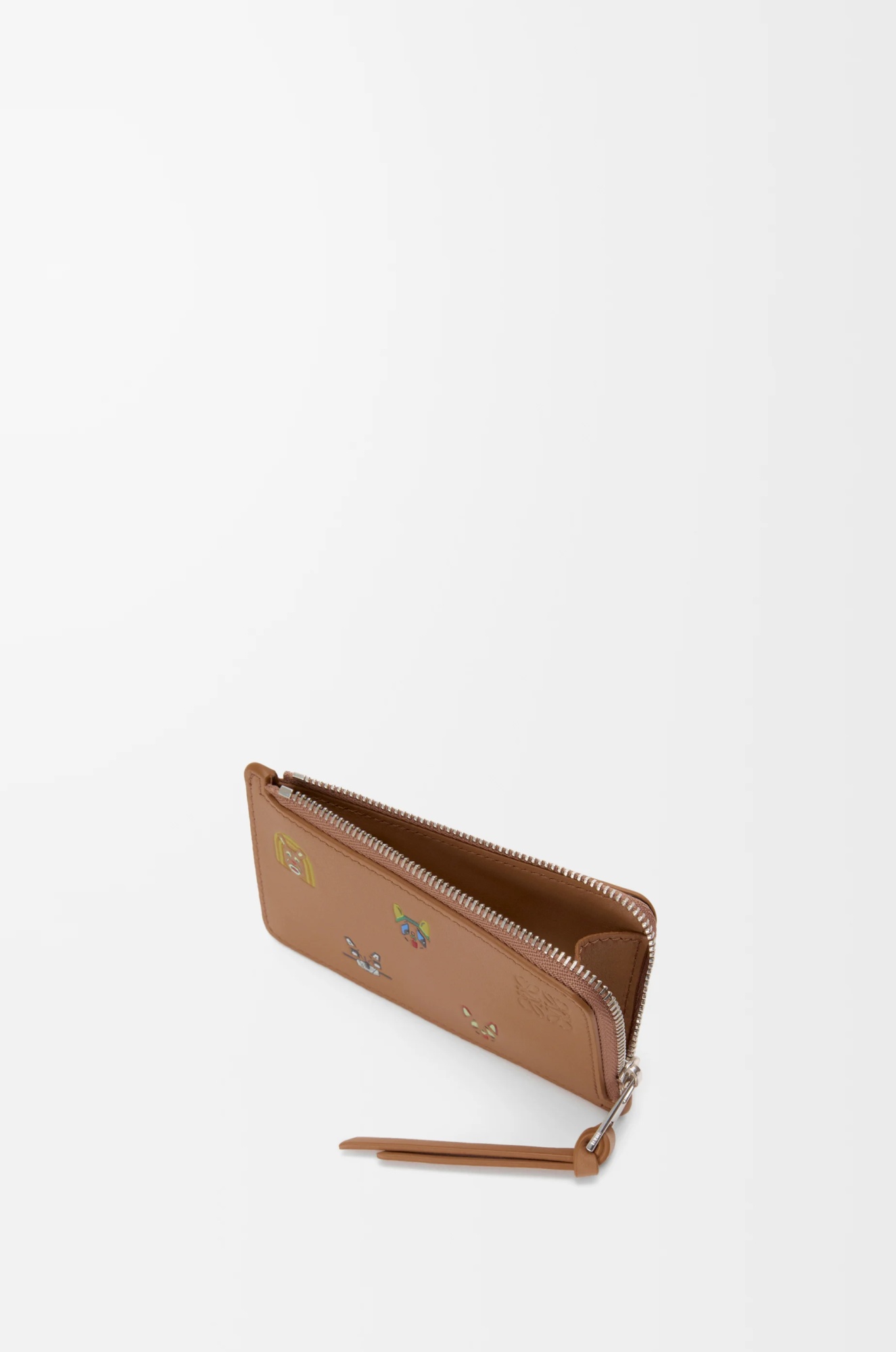 Loewe X Louis Wain Zip-top Wallet In Leather In Brown