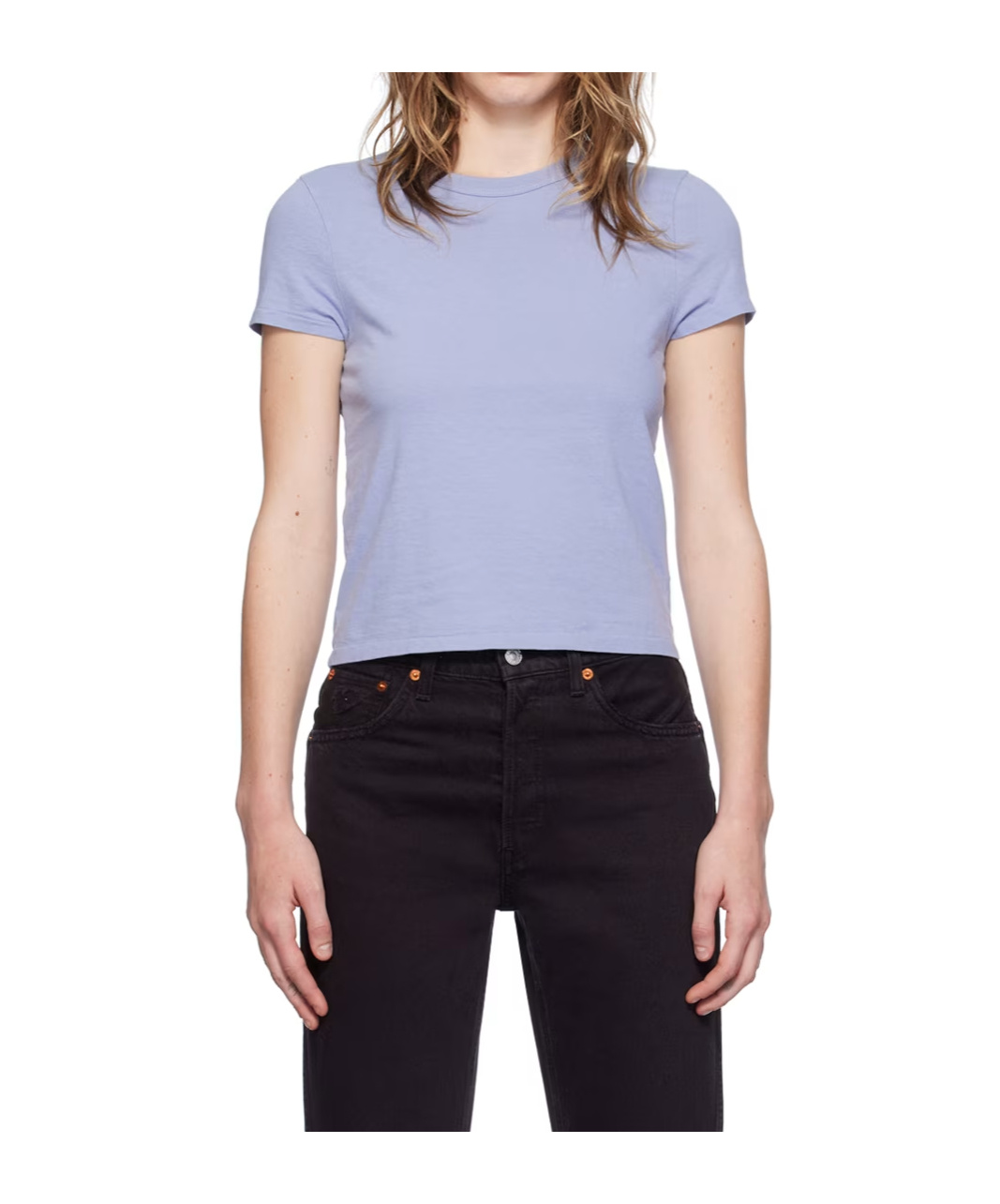 Re/done Blue Hanes Edition Boy T-shirt In Blue
