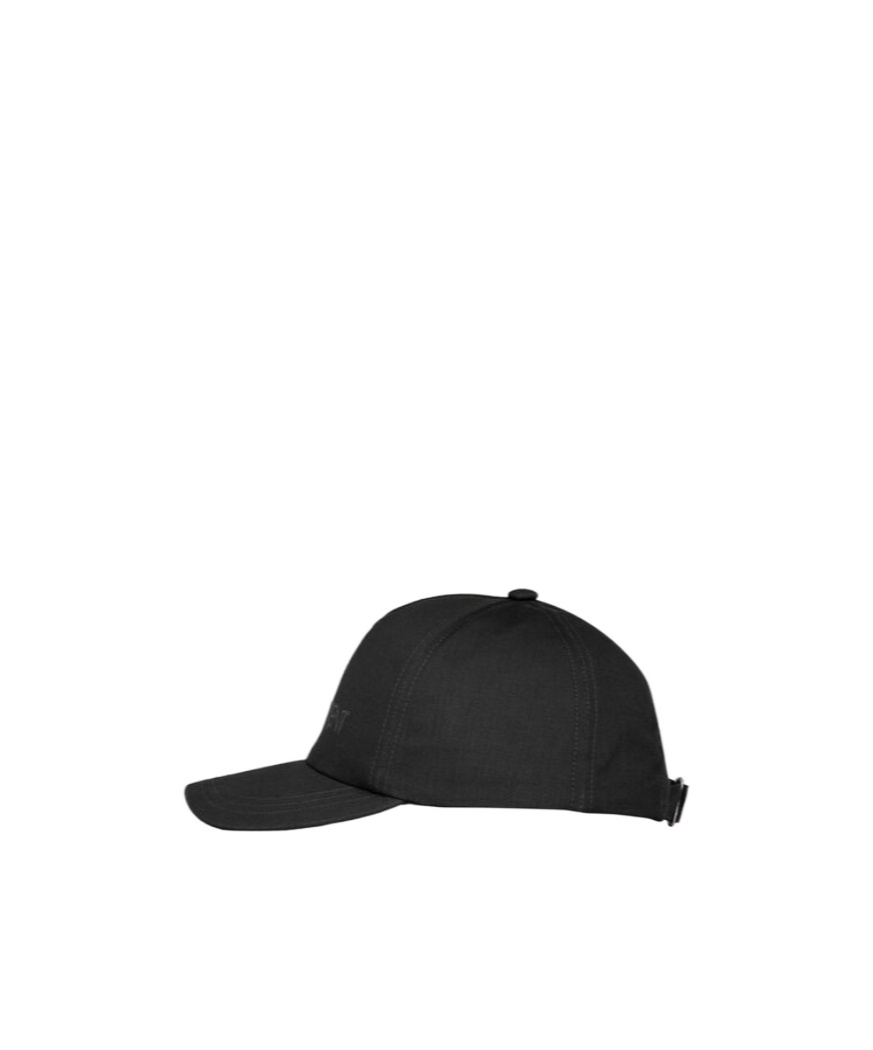 Saint Laurent Cotton And Linen Baseball Cap Men In Black