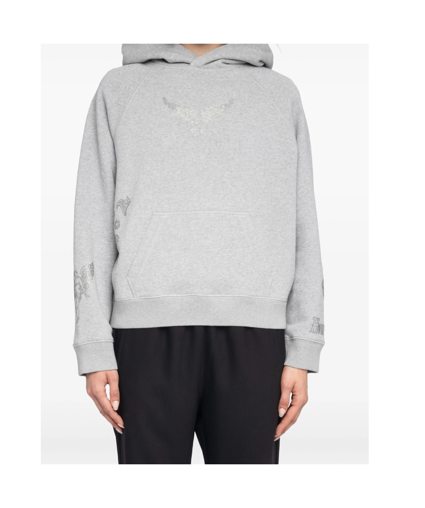 Zadig & Voltaire Long Sleeve Sweatshirt In Gray