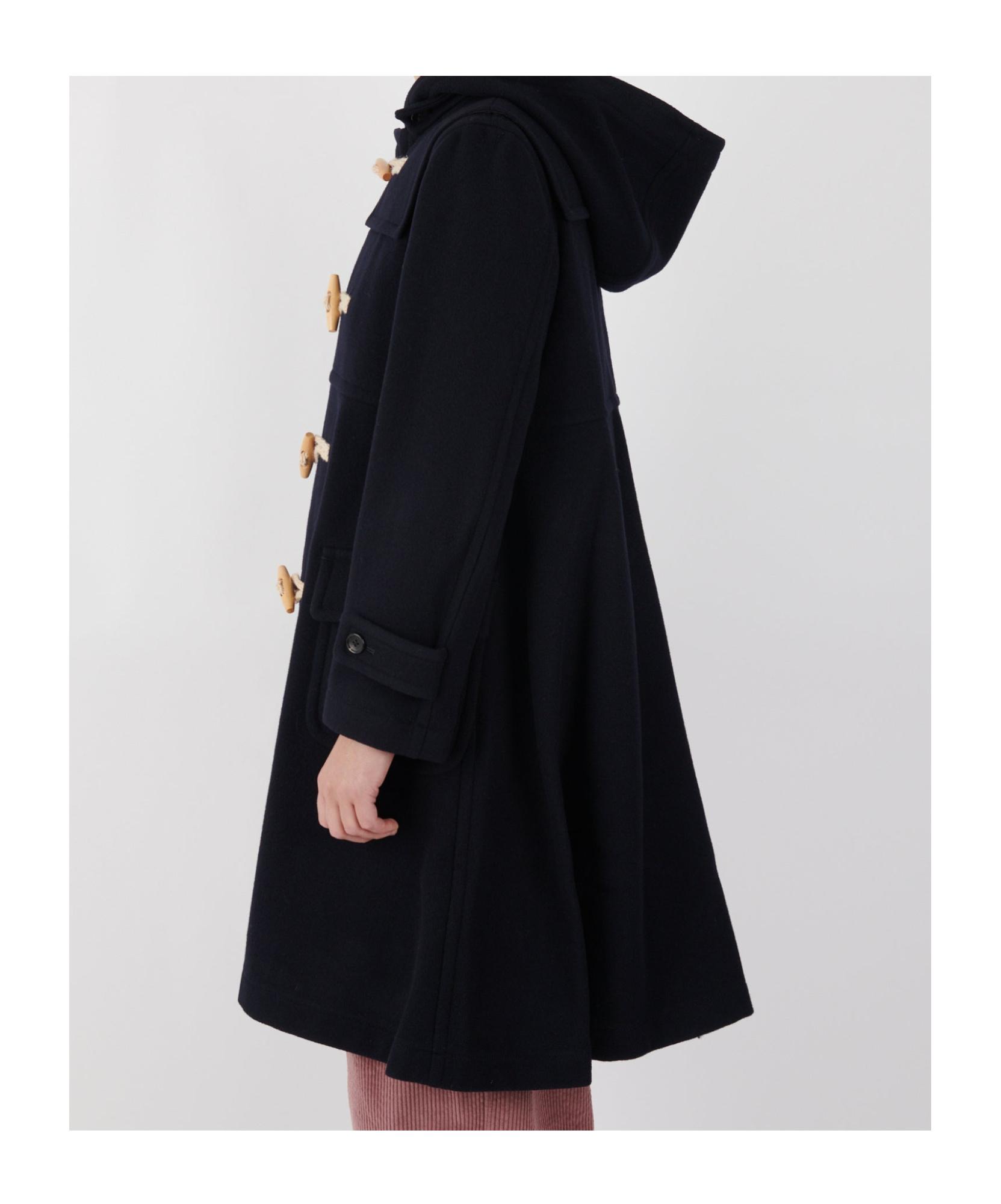 Comme Des Garçons Long-sleeved Coat In Black