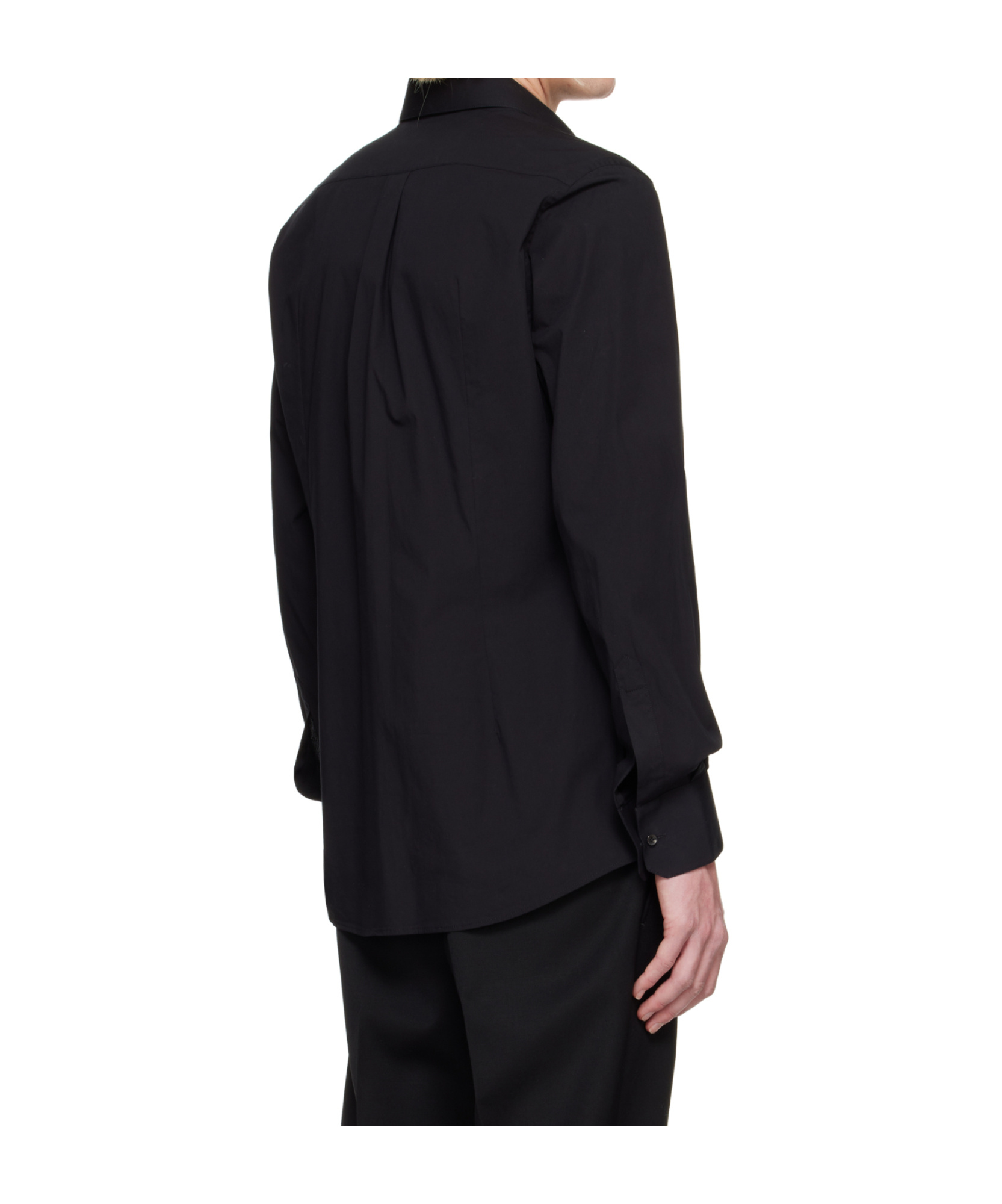 Dolce & Gabbana Black Essential Cotton Shirt In Black