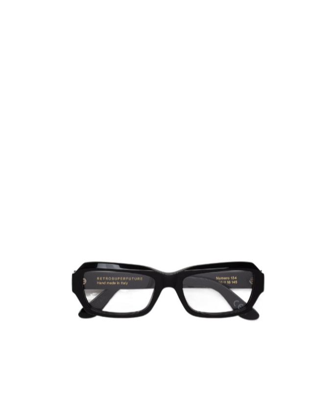 Retrosuperfuture Geometric Frame Plain Mirror In Black