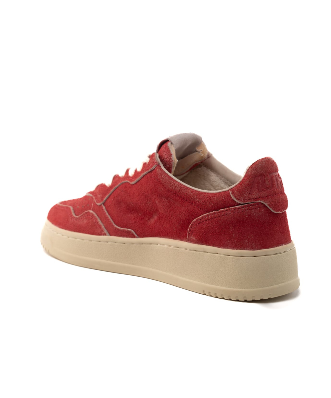 Autry Round Head Low-cut Casual Shoes In Red