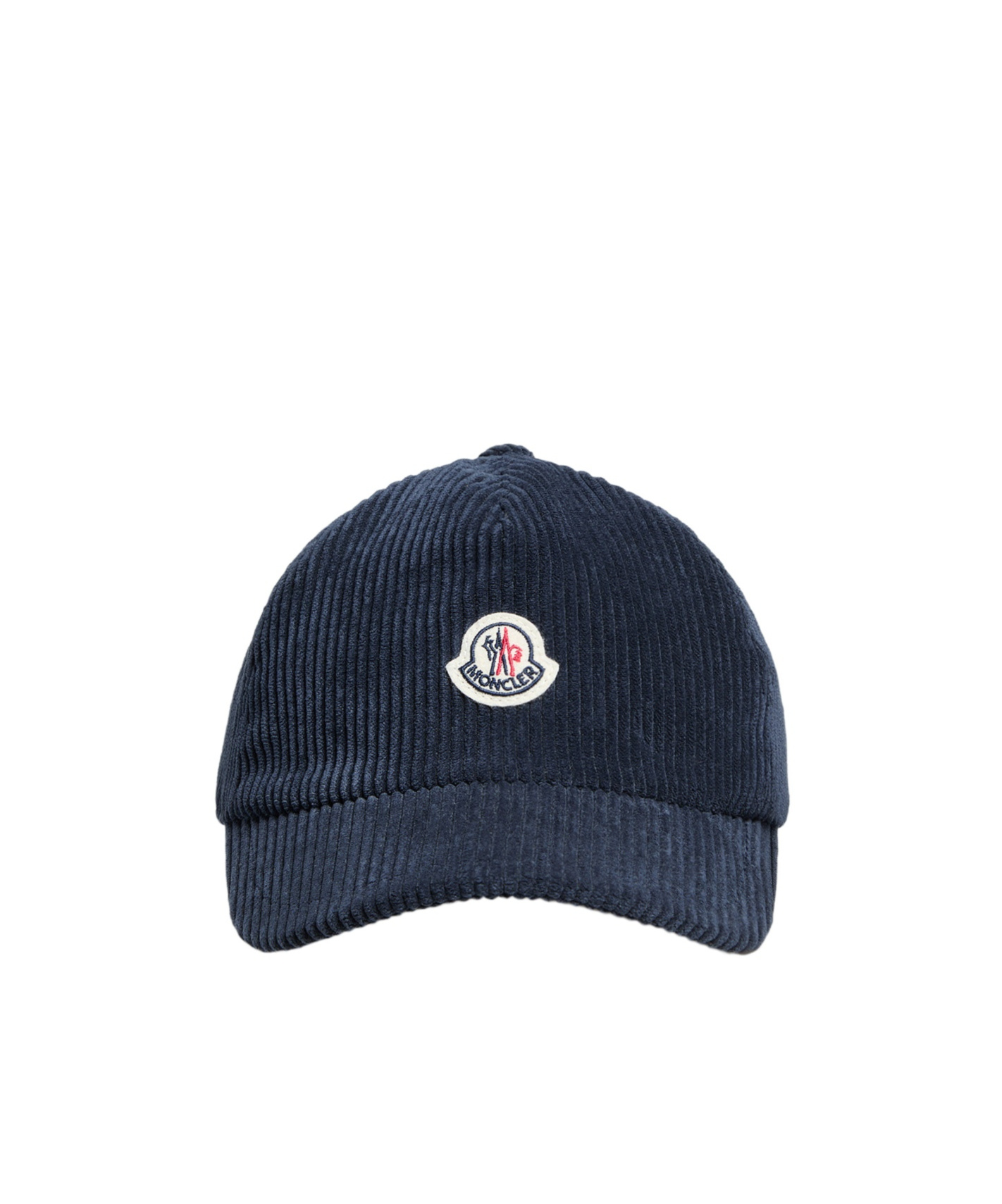 Moncler Corduroy Basketball Cap In Blue