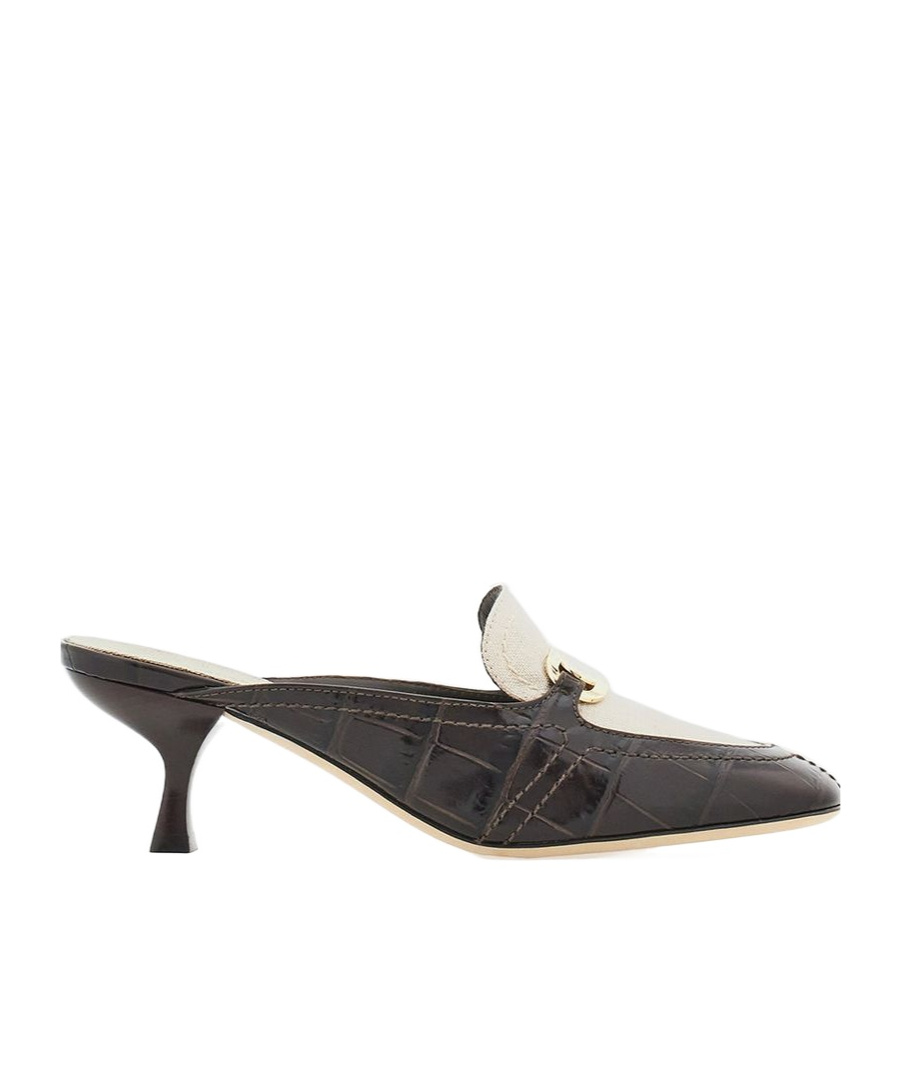 Ferragamo Elodye Kitten Heel Mules In Black