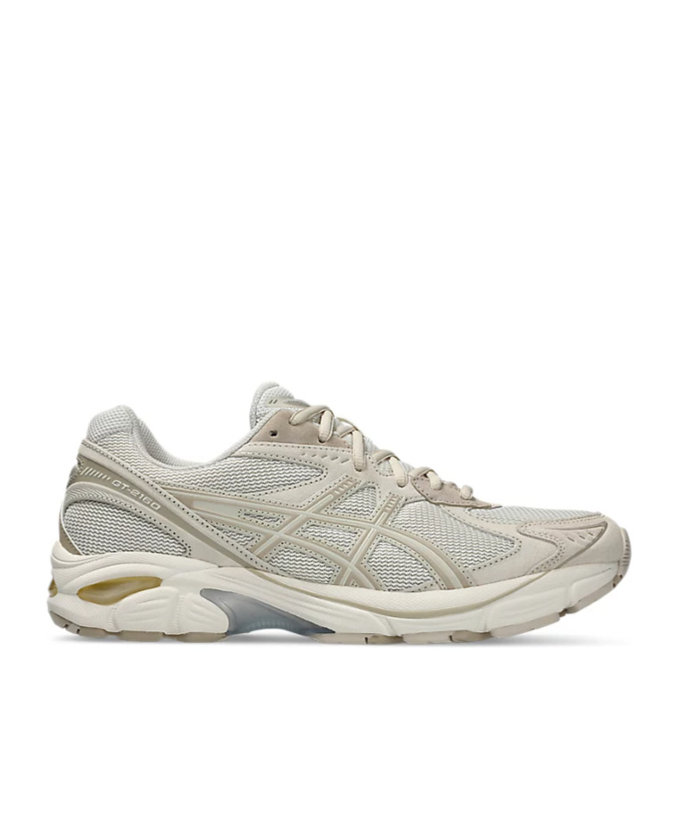 Asics Lace-up Sneakers In Cream/feather Gray